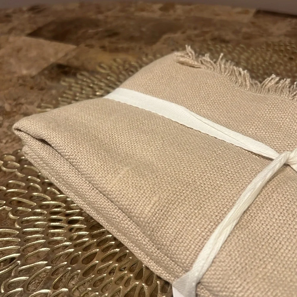 Williams Sonoma “Fringe” Napkins, Set/4